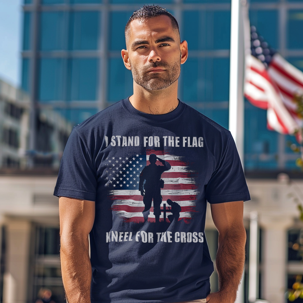 Stand for the Flag and Kneel for the Cross Unisex T-shirt